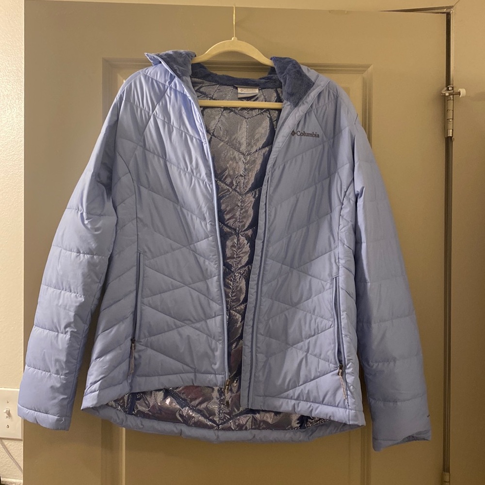 Light blue Columbia jacket, size large